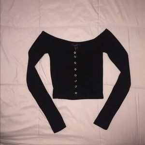 forever 21 black off the shoulder top
